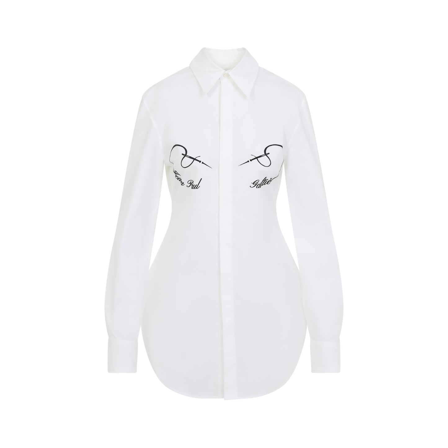 Jean Paul Gaultier Needless Flock Shirt Women