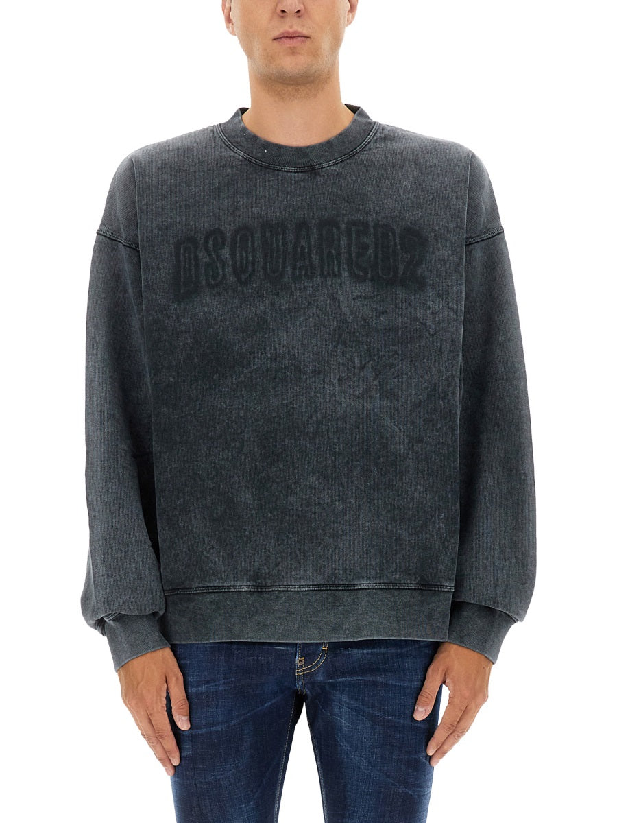 Dsquared Men Sweatshirt With Logo DSQUARED2