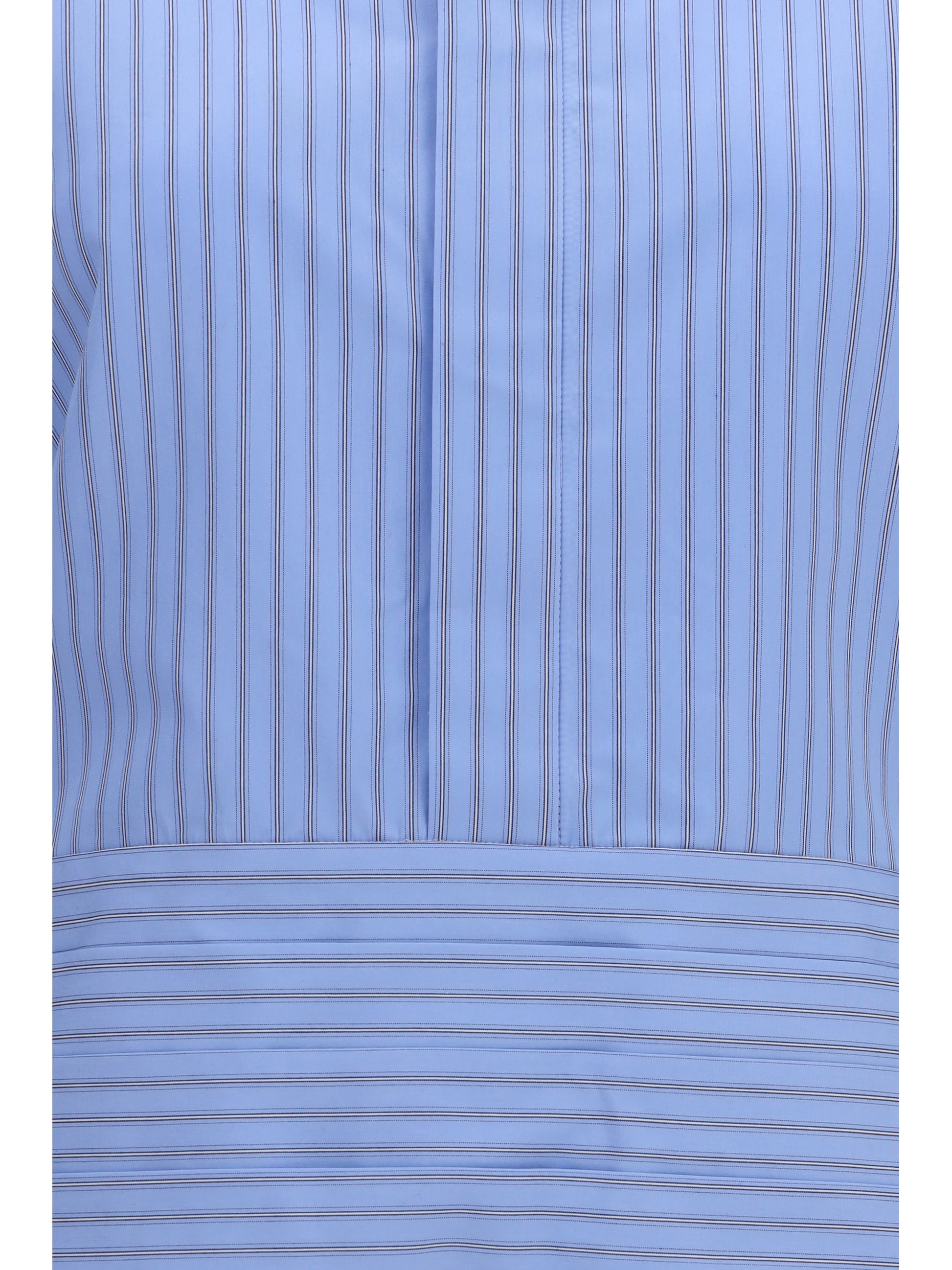 Sacai Women Cotton Poplin Shirt With Belt SACAI