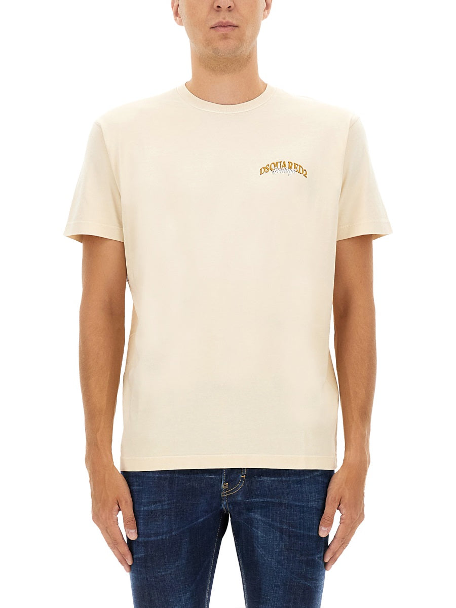 Dsquared Men T-Shirt With Logo DSQUARED2