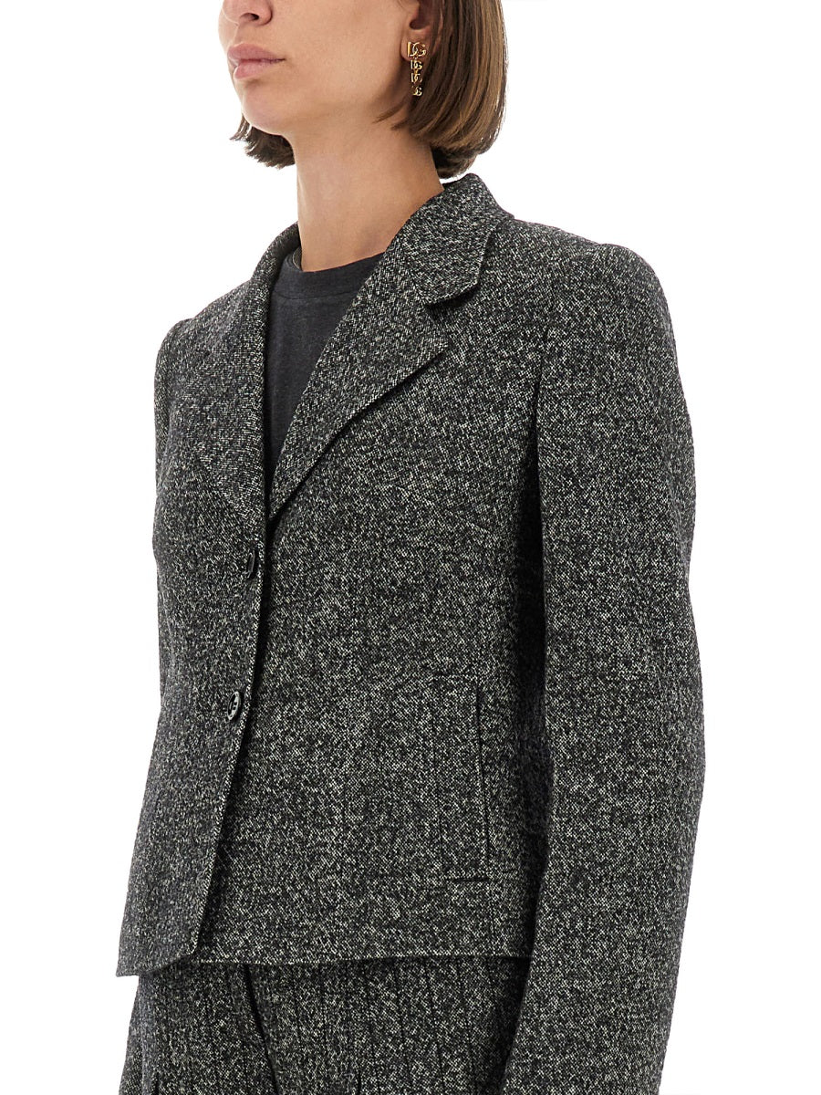 Dolce & Gabbana Women Single-Breasted Jacket In Wool Blend Dot DOLCE & GABBANA
