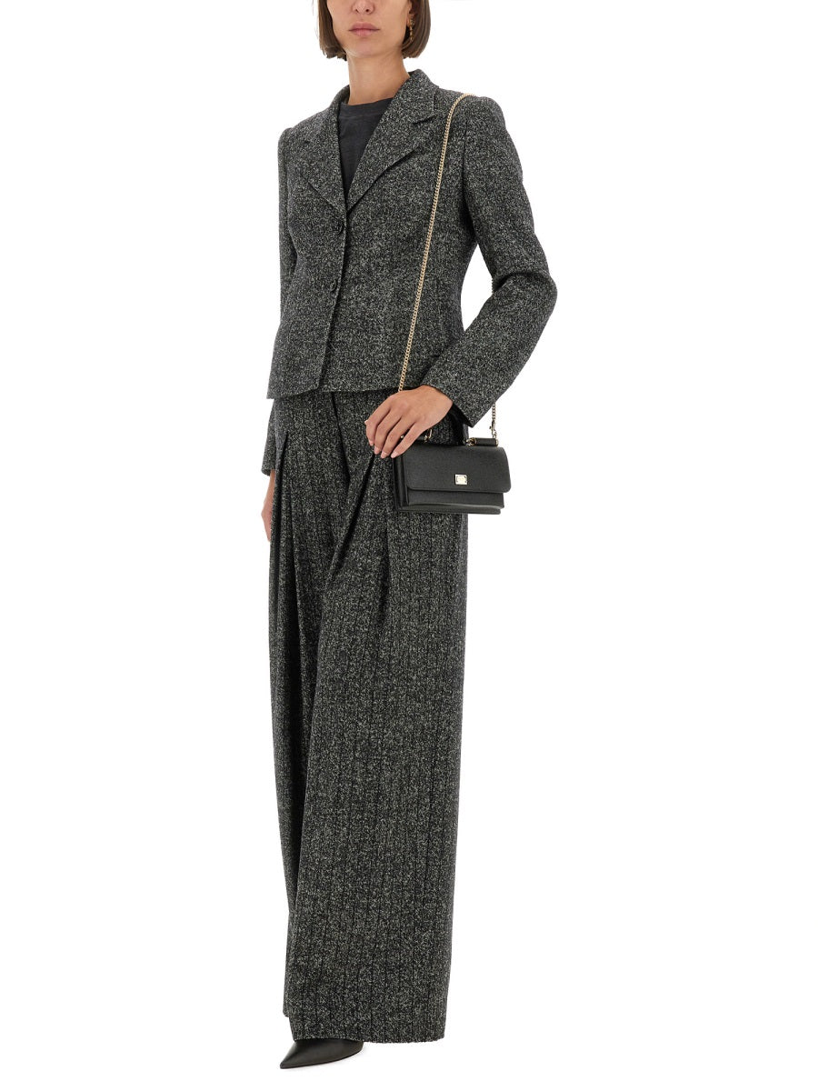Dolce & Gabbana Women Single-Breasted Jacket In Wool Blend Dot DOLCE & GABBANA