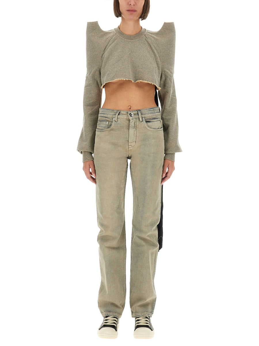 Rick Owens Drkshdw Women "Cropped Tecsweat" Sweatshirt RICK OWENS