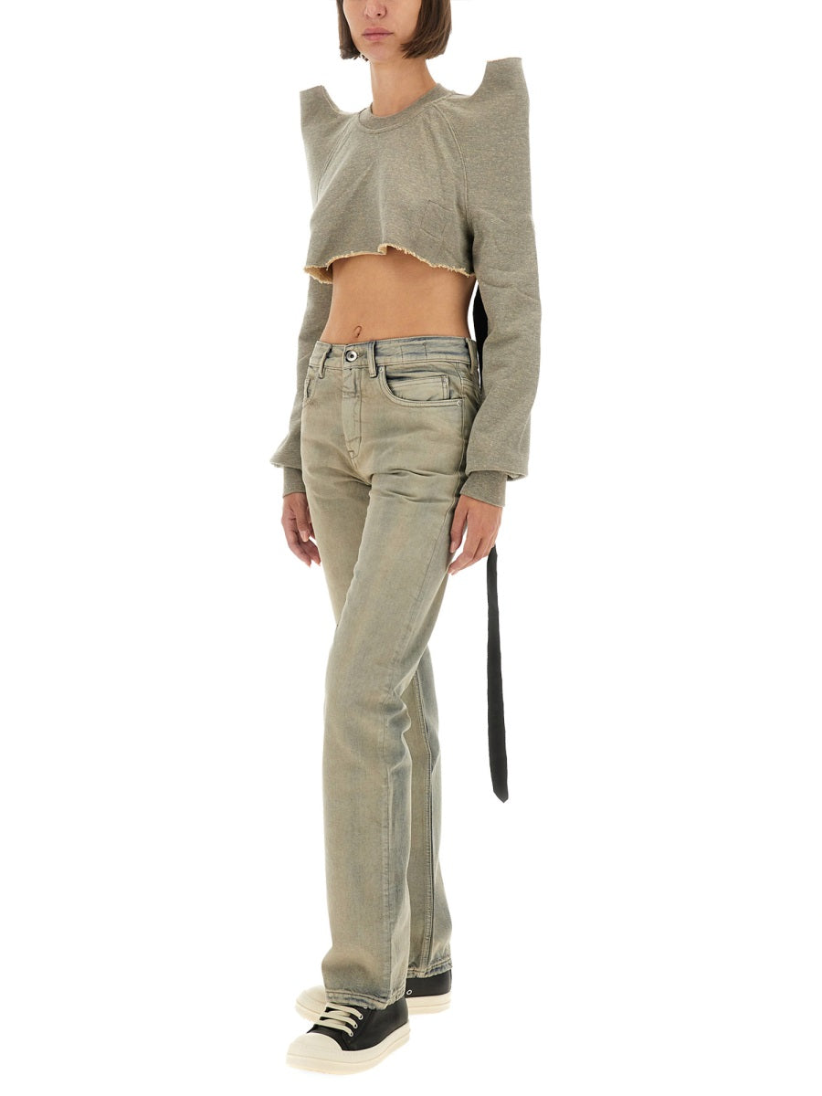 Rick Owens Drkshdw Women "Cropped Tecsweat" Sweatshirt RICK OWENS