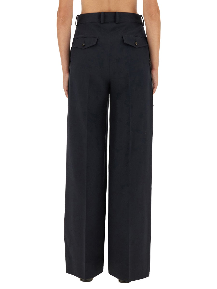 Bottega Veneta Women Wool And Cotton Pants BOTTEGA VENETA