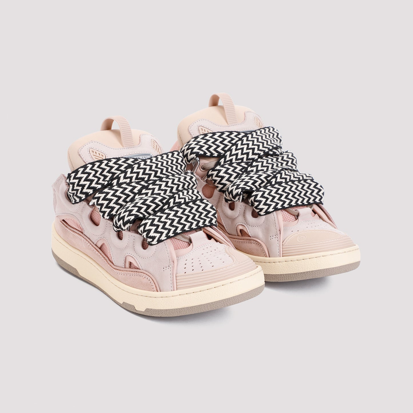 Lanvin Leather Curb Sneakers Unisex LANVIN