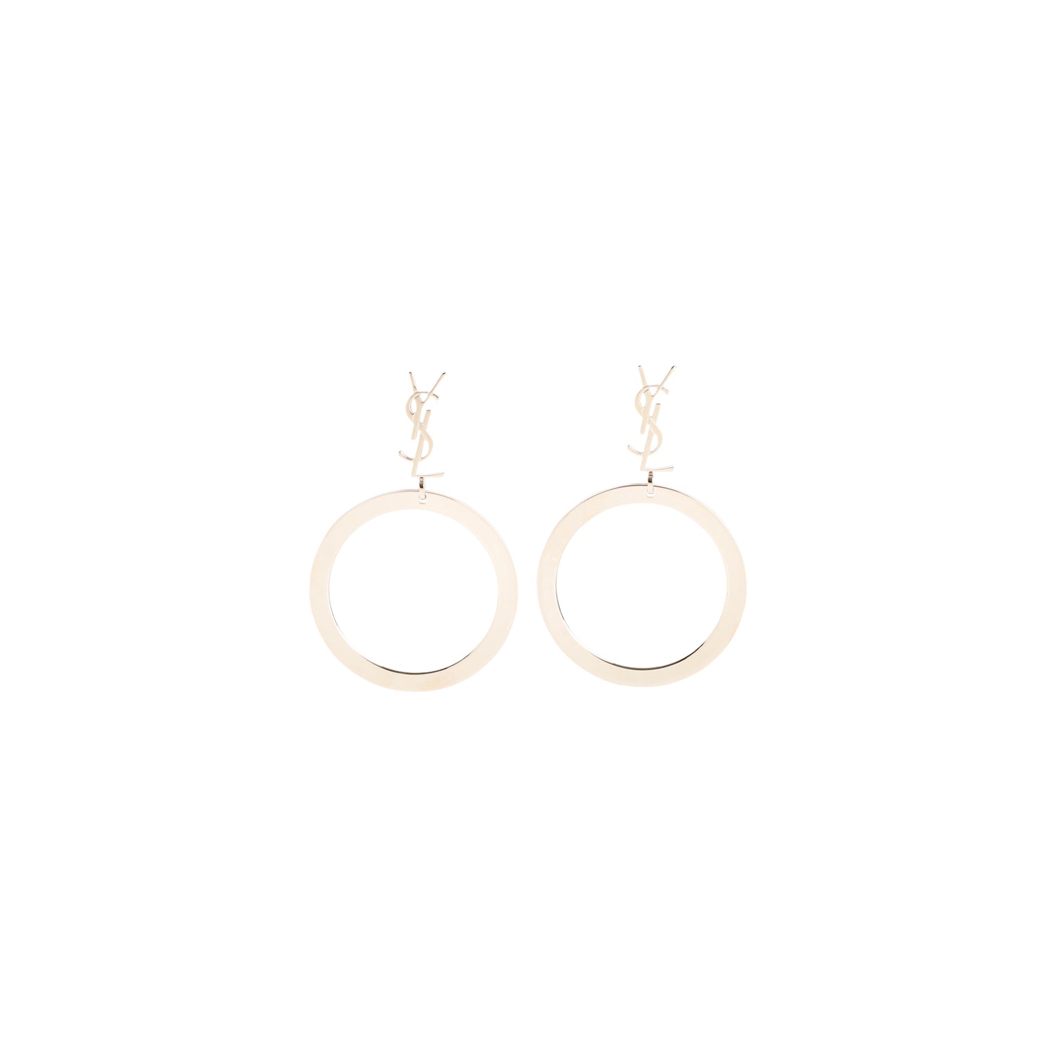 Saint Laurent Creoles Cassandre Earrings Women SAINT LAURENT