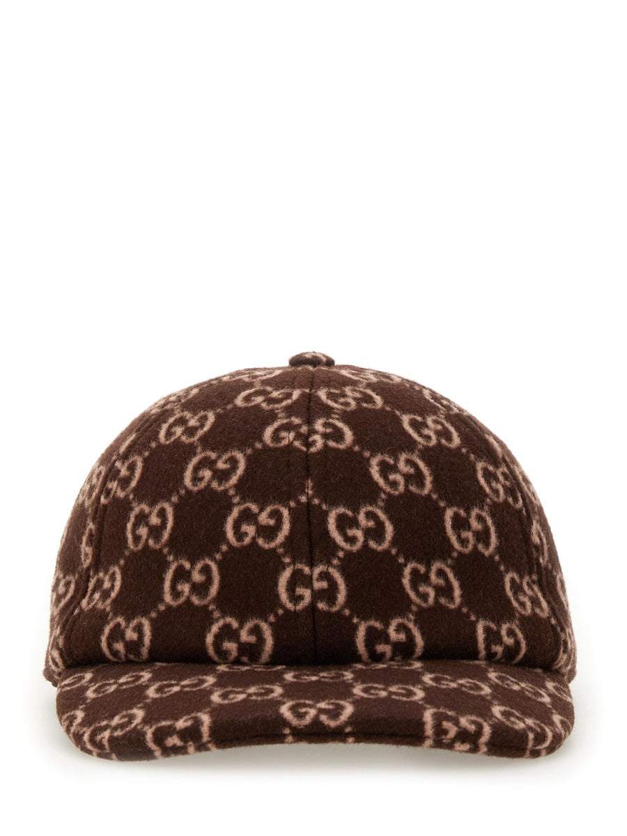 Gucci Women Gg Wool Baseball Hat GUCCI