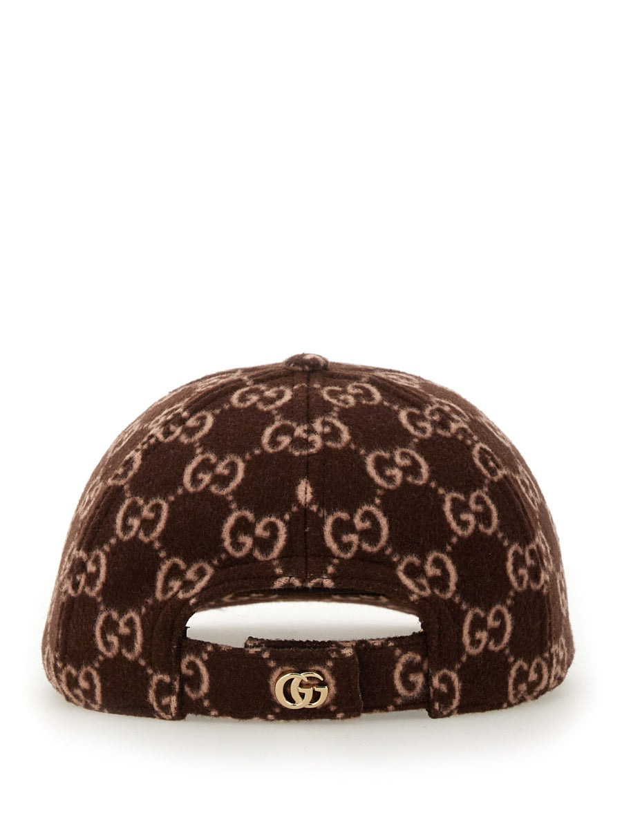 Gucci Women Gg Wool Baseball Hat GUCCI