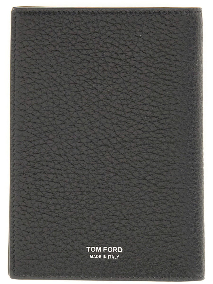 Tom Ford Men Leather "T" Card Holder TOM FORD