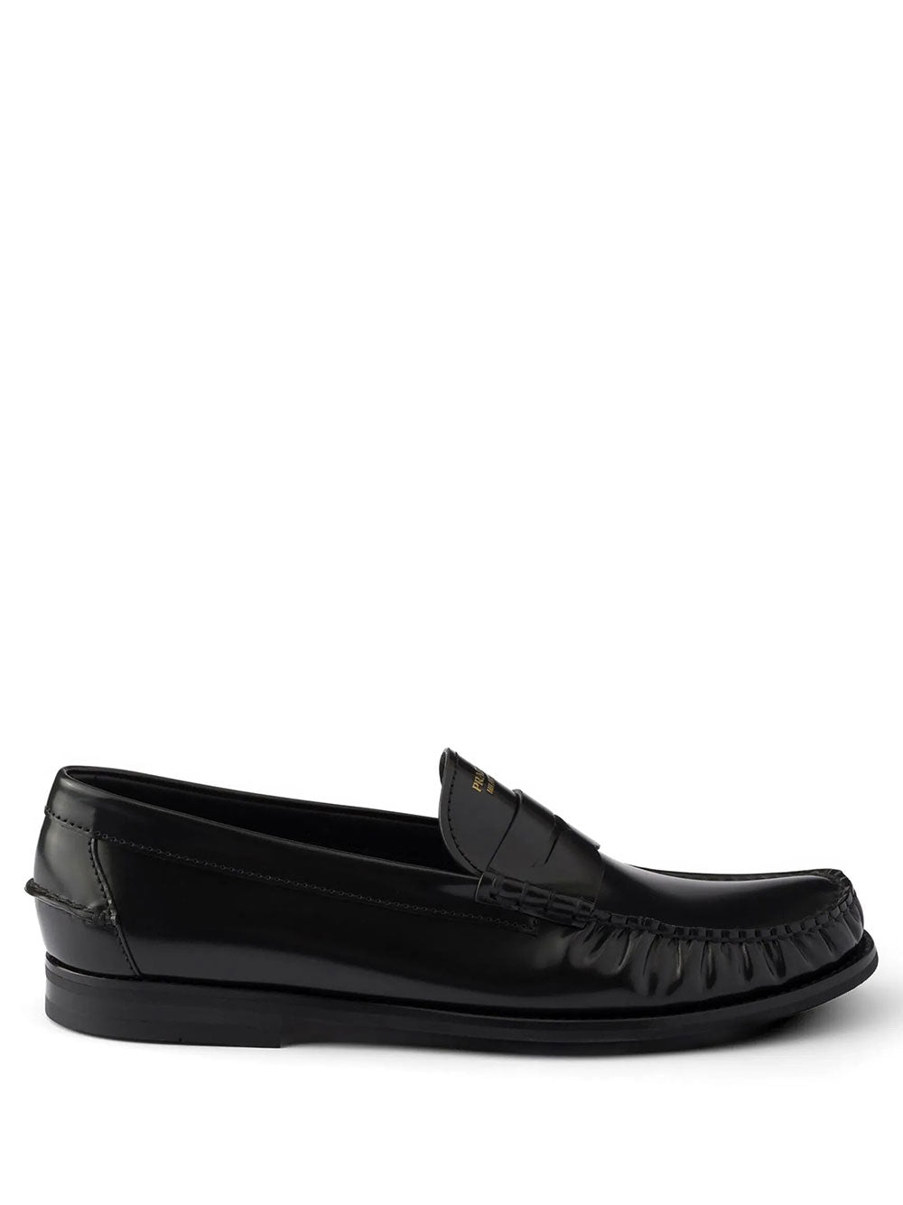 Prada Men Brushed Leather Loafers PRADA
