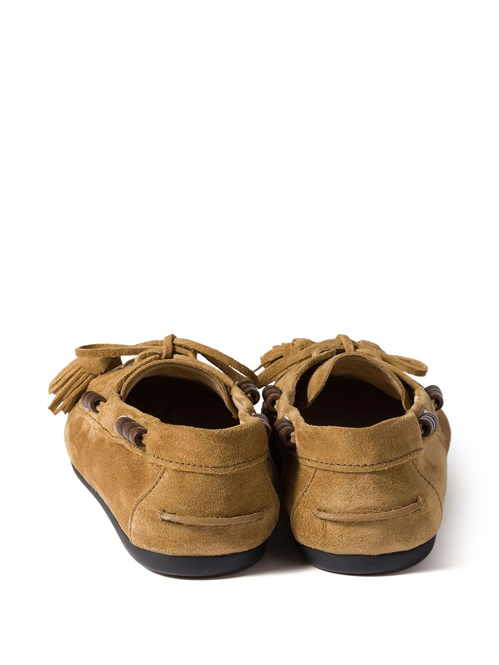 Miu Miu Women Deck Suede Loafers With Tassels MIU MIU