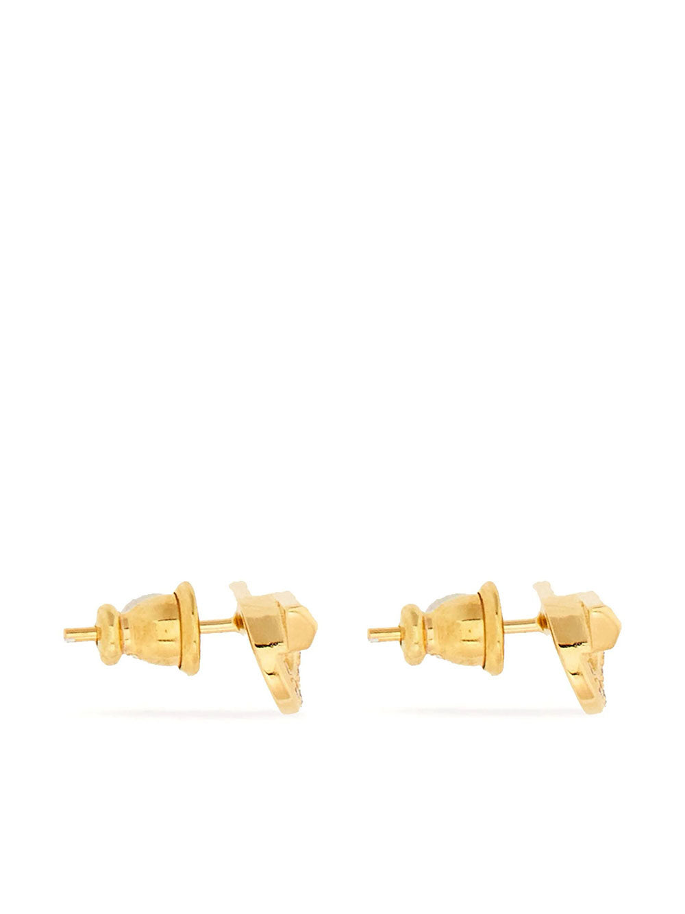Ferragamo Women Gancini Earrings With Rhinestones (S) FERRAGAMO