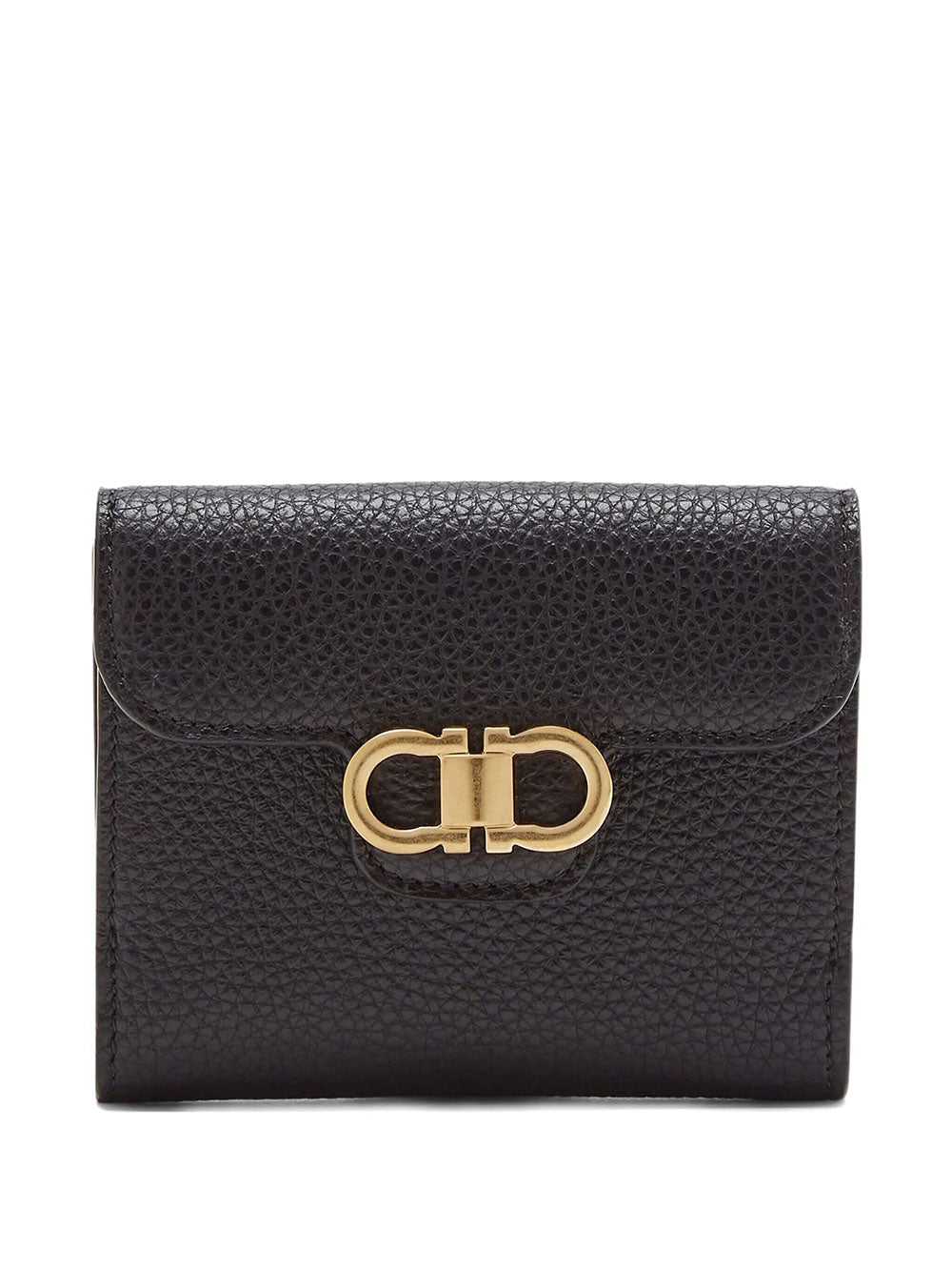 Ferragamo Women Gancini Grained Leather Compact Wallet FERRAGAMO