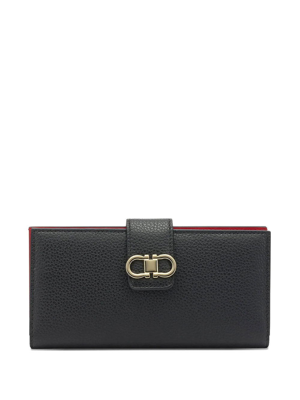 Ferragamo Women Gancini Grained Leather Continental Wallet FERRAGAMO