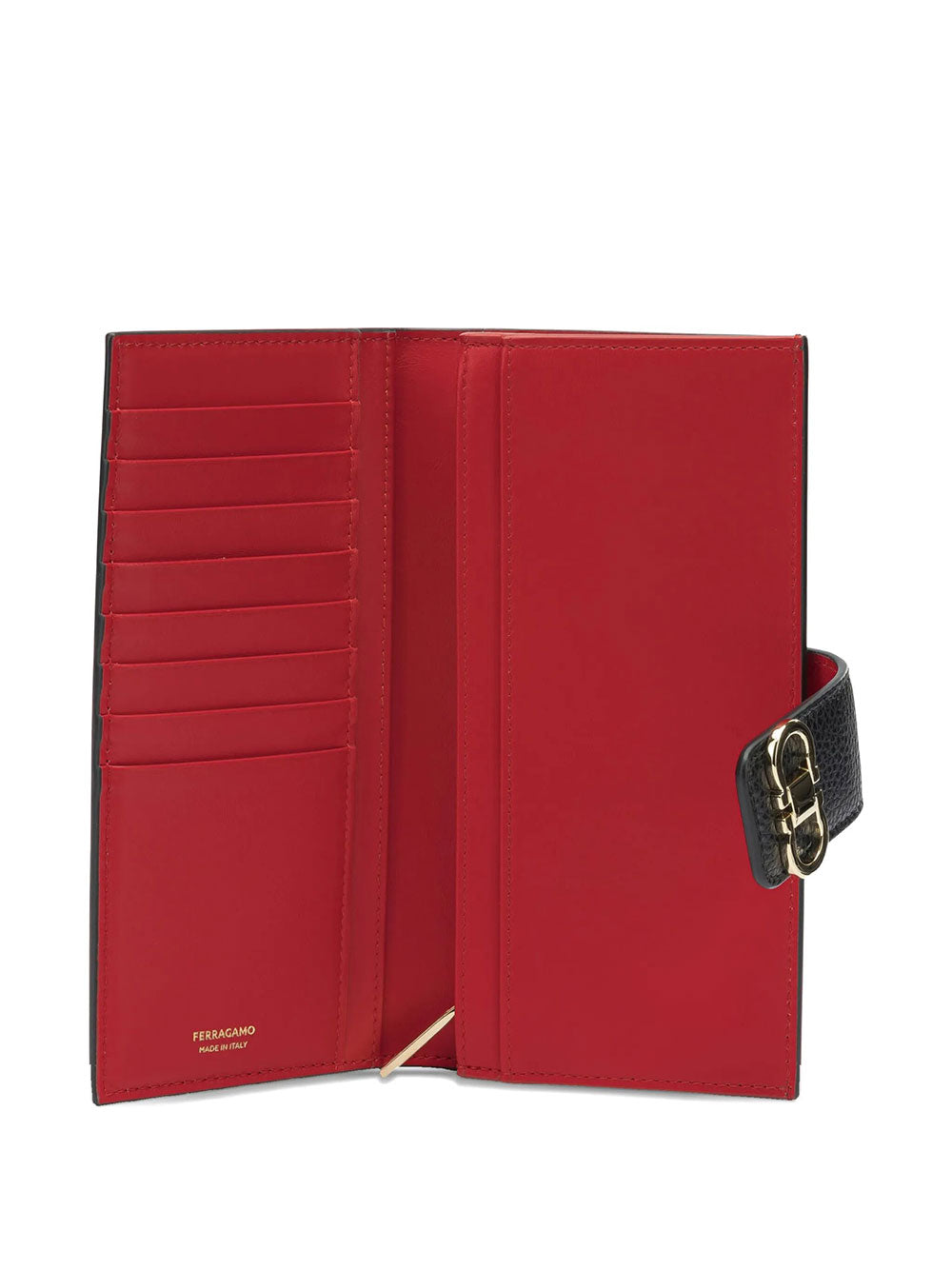 Ferragamo Women Gancini Grained Leather Continental Wallet FERRAGAMO