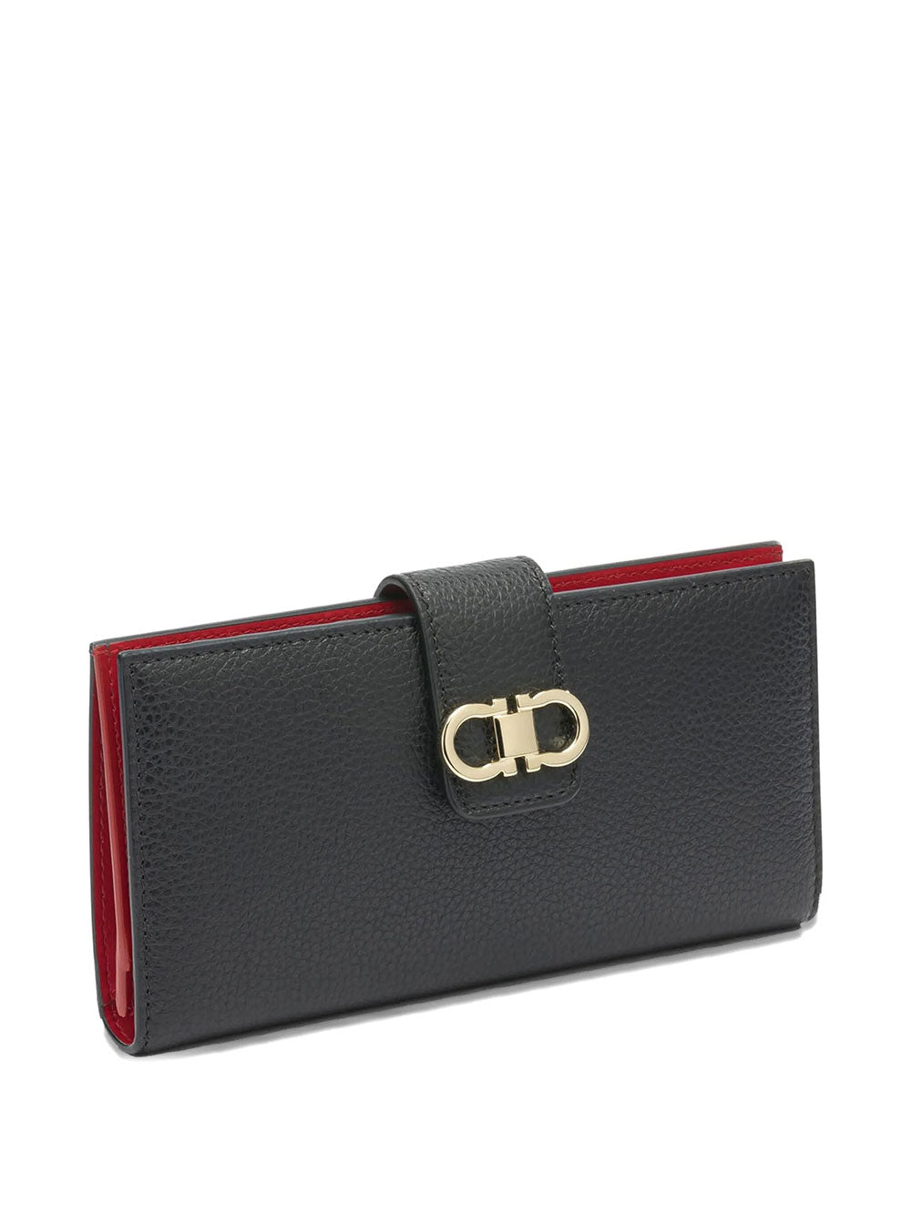 Ferragamo Women Gancini Grained Leather Continental Wallet FERRAGAMO