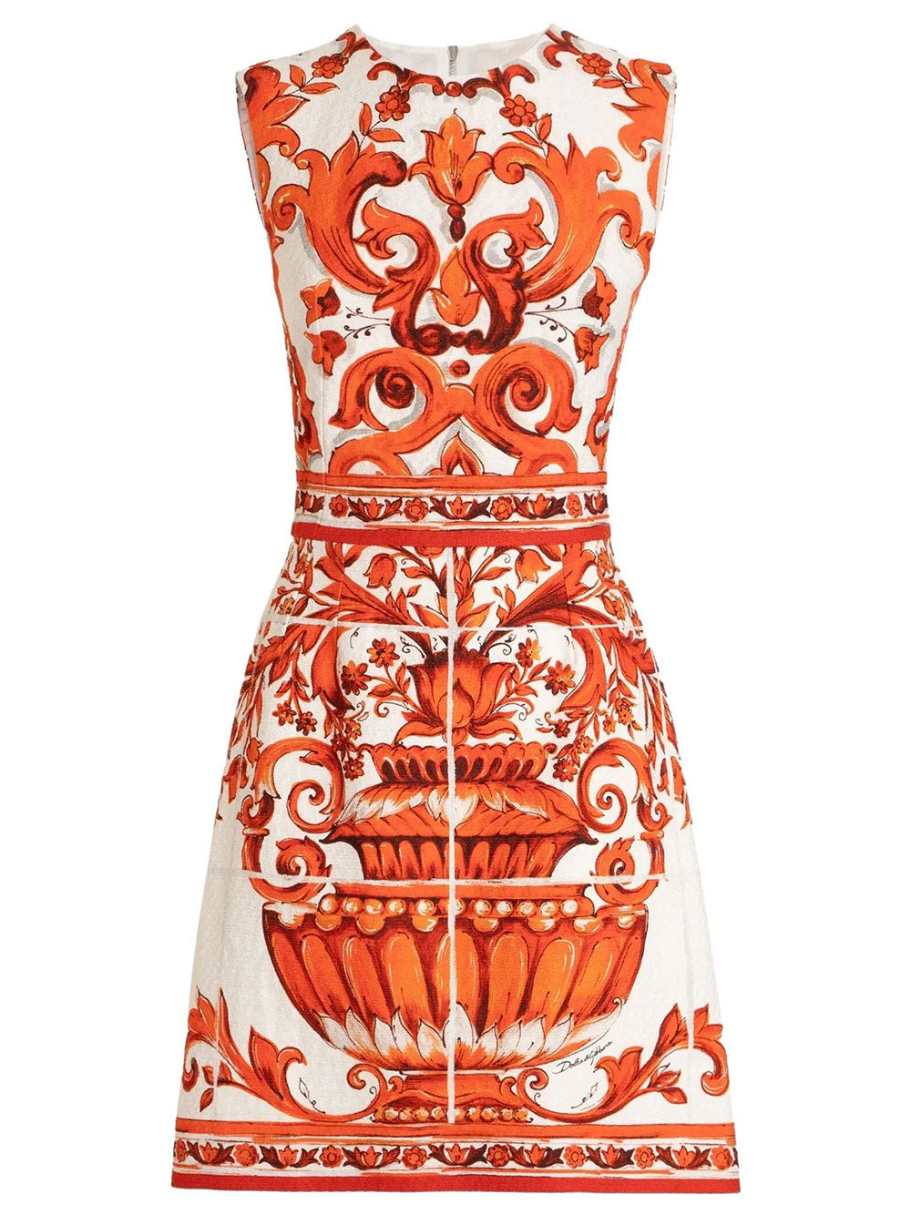 Dolce & Gabbana Women Majolica-Print Short Dress DOLCE & GABBANA