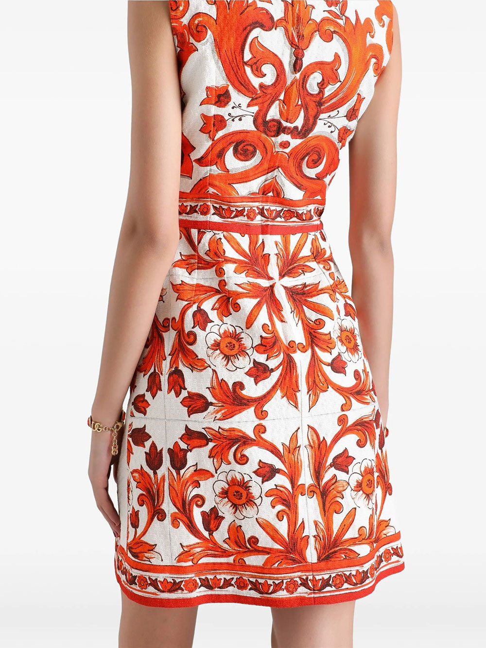 Dolce & Gabbana Women Majolica-Print Short Dress DOLCE & GABBANA