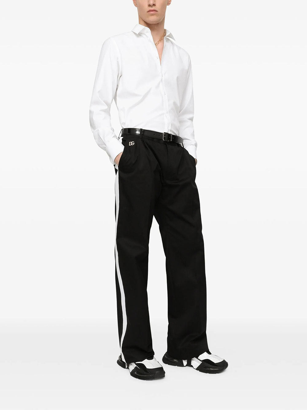 Dolce & Gabbana Men Stretch-Poplin Shirt DOLCE & GABBANA