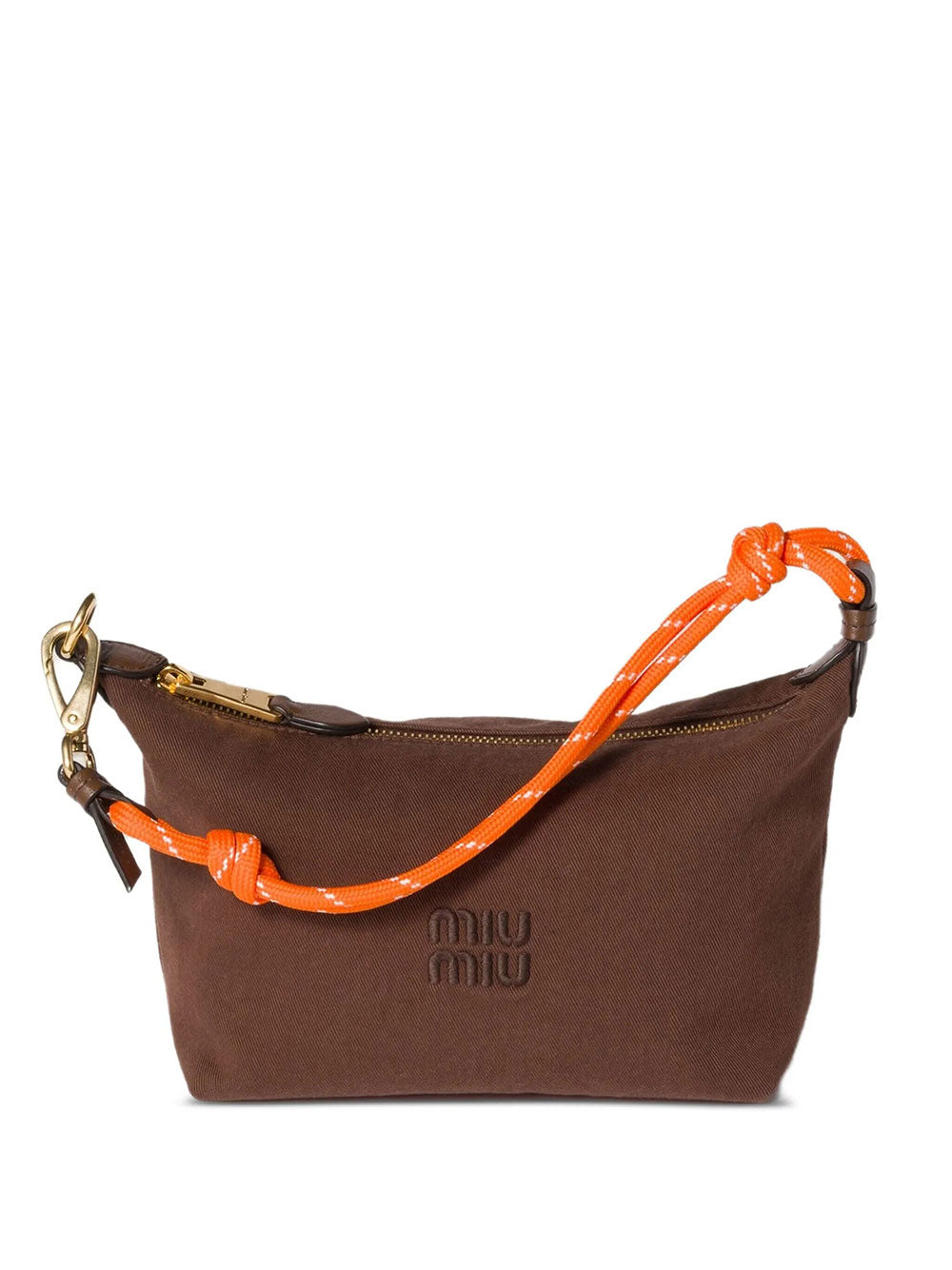 Miu Miu Women Gabardine Pouch With Woven Tape Wristlet MIU MIU