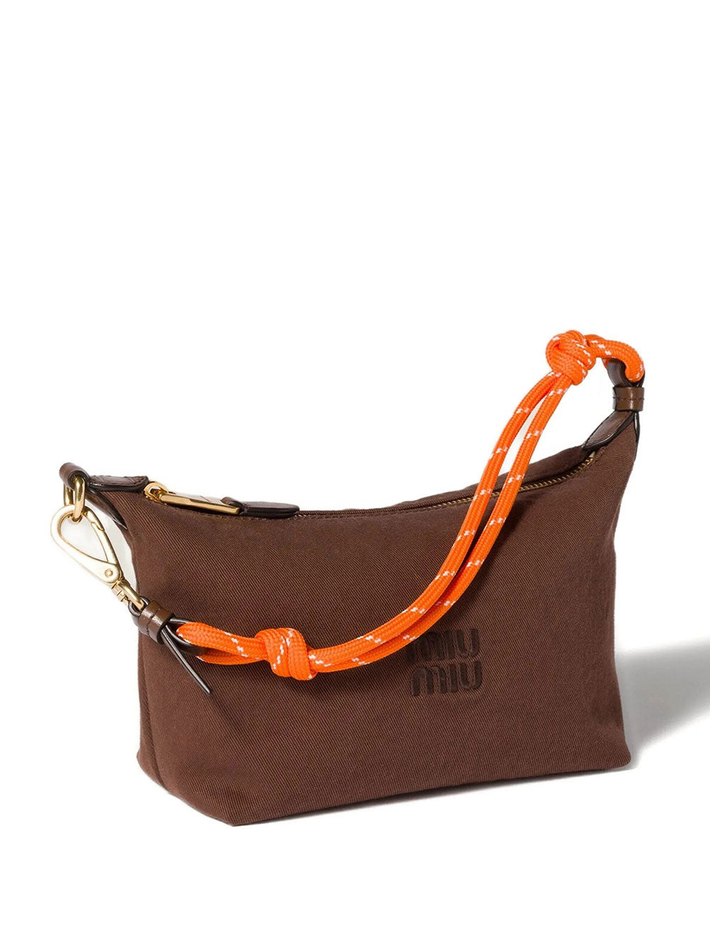 Miu Miu Women Gabardine Pouch With Woven Tape Wristlet MIU MIU