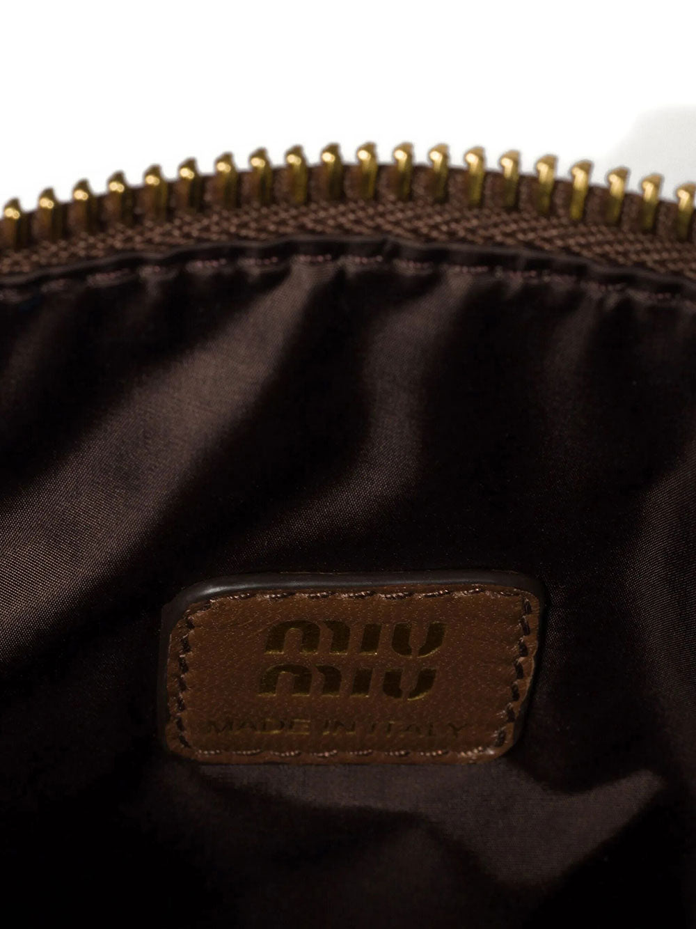Miu Miu Women Gabardine Pouch With Woven Tape Wristlet MIU MIU
