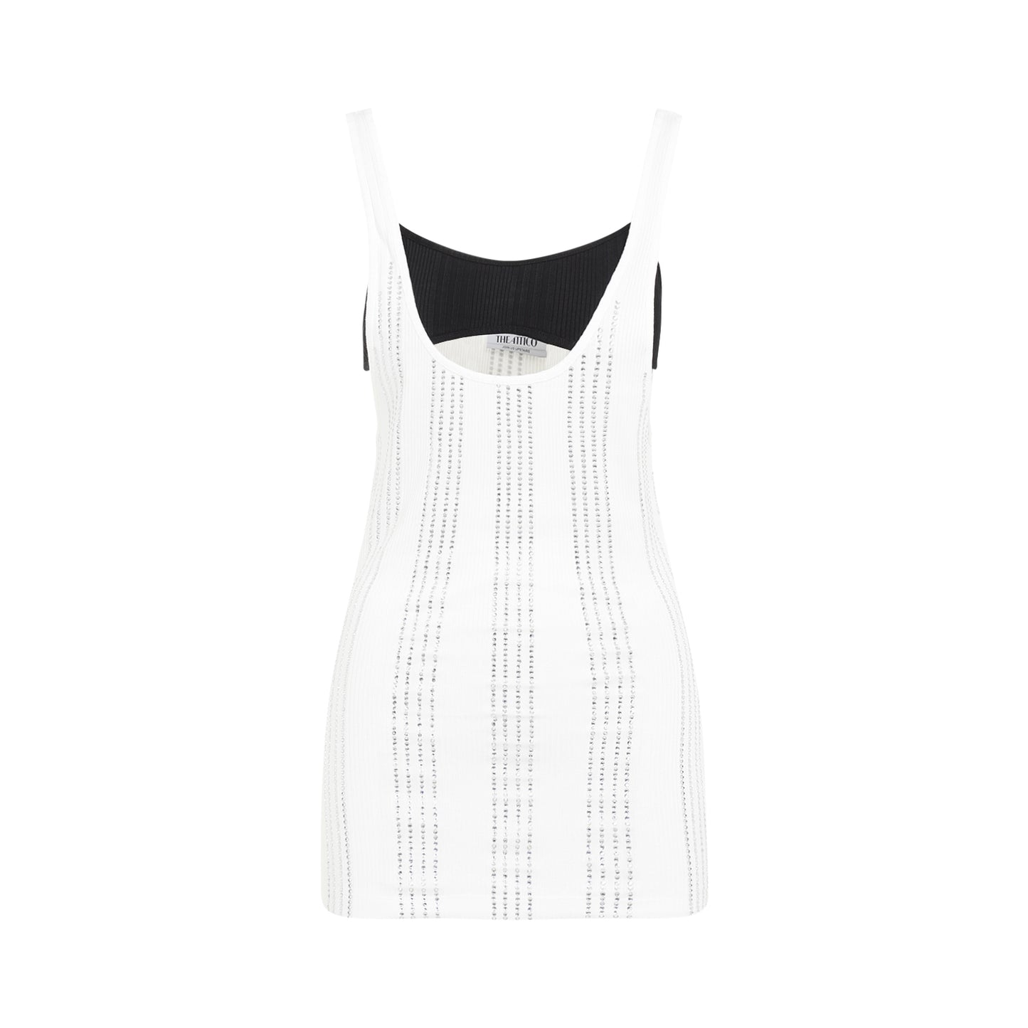 The Attico Flat Ribbed Jersey Tank Top Women THE ATTICO