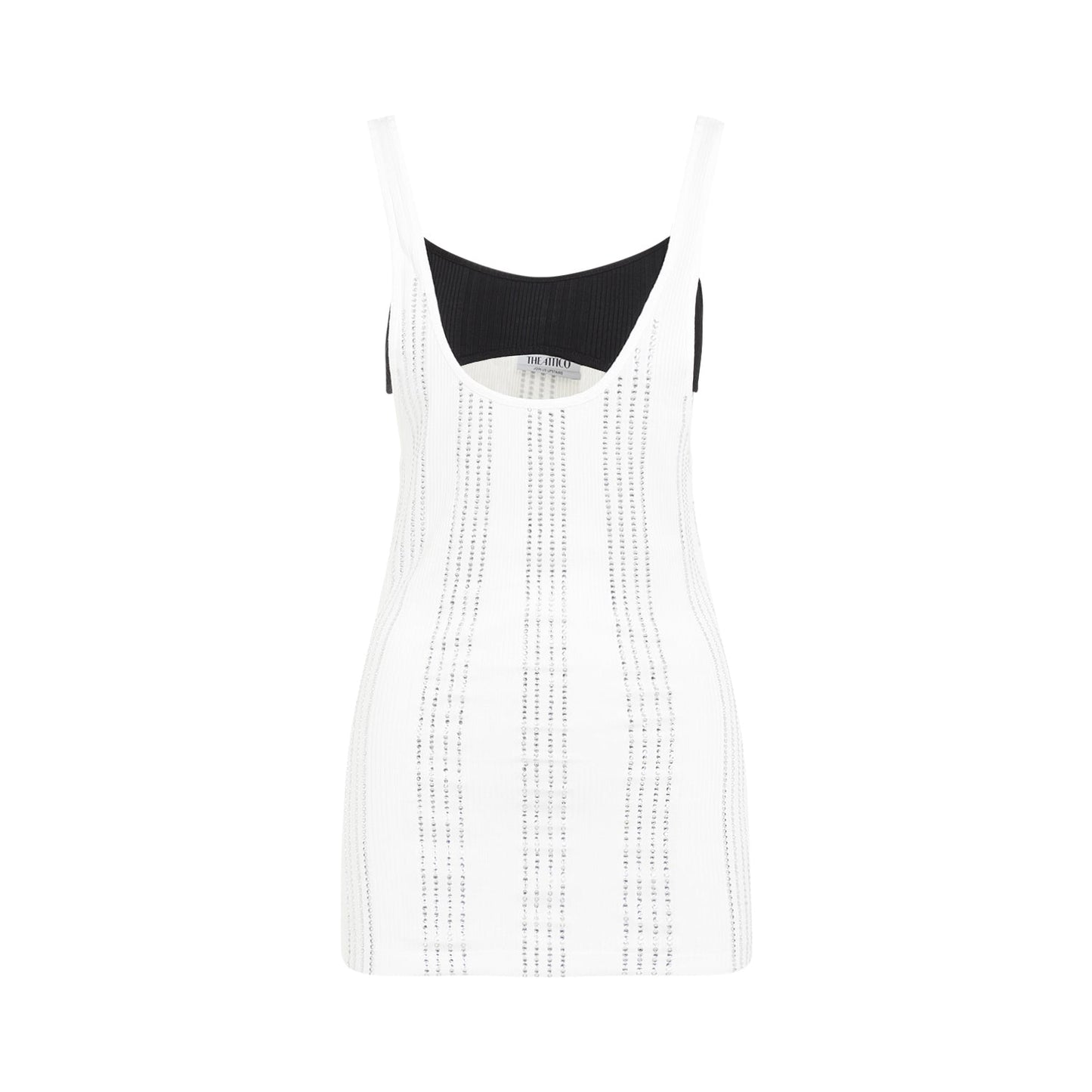 The Attico Flat Ribbed Jersey Tank Top Women THE ATTICO