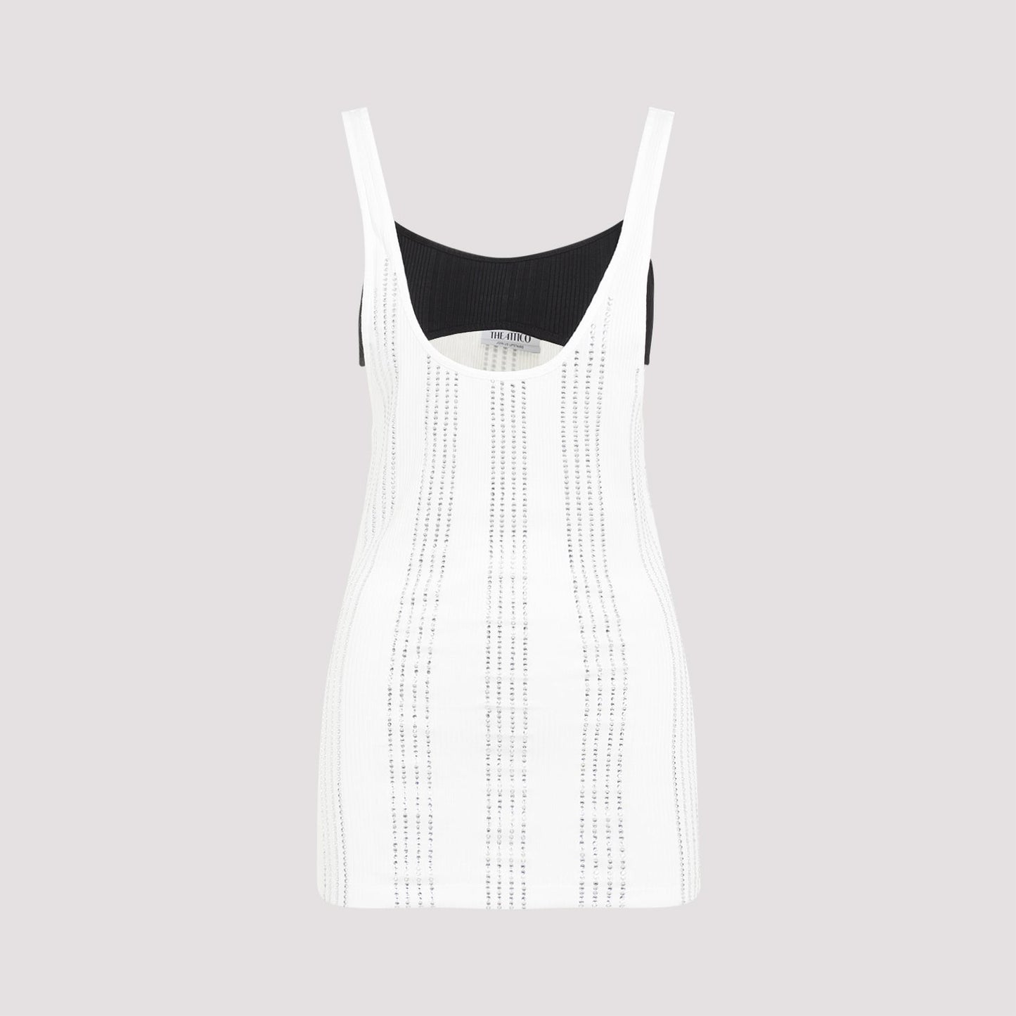 The Attico Flat Ribbed Jersey Tank Top Women THE ATTICO