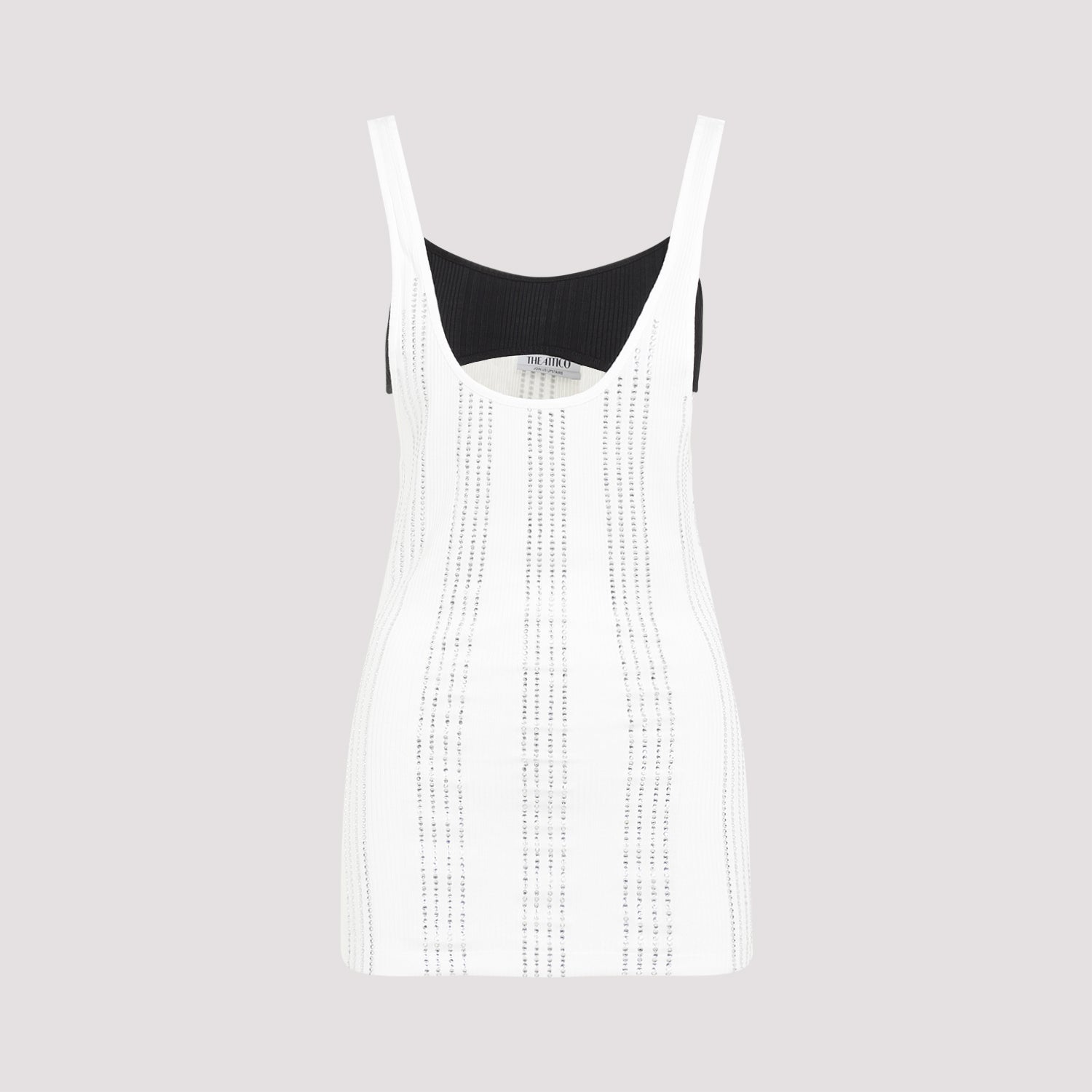 The Attico Flat Ribbed Jersey Tank Top Women THE ATTICO