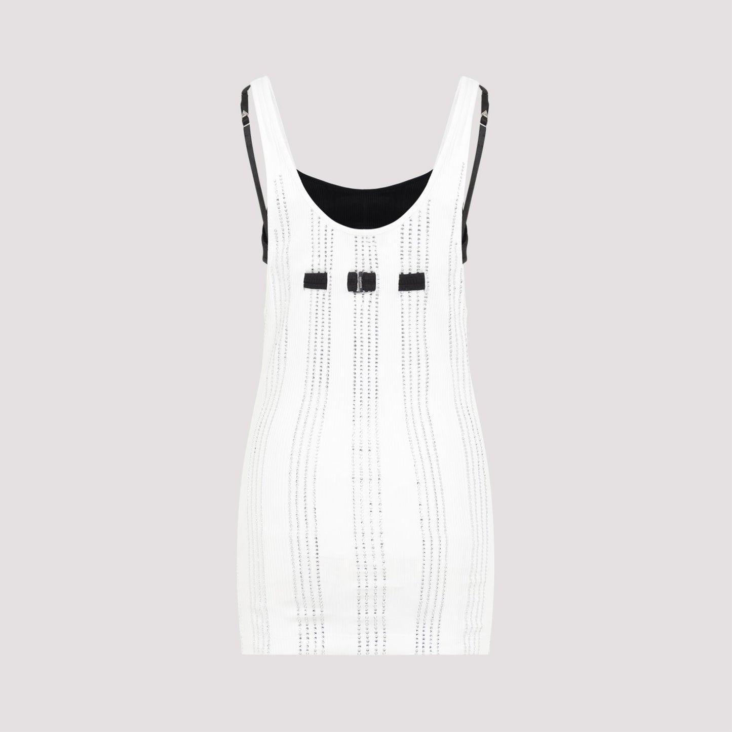 The Attico Flat Ribbed Jersey Tank Top Women THE ATTICO