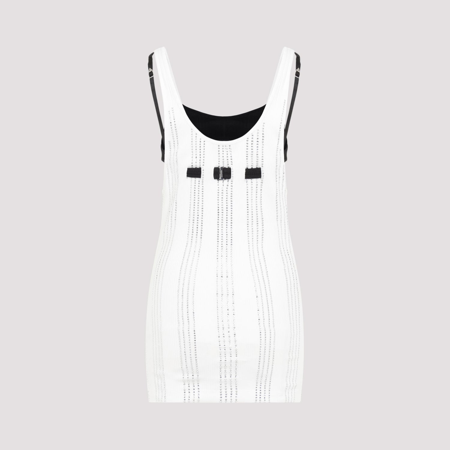 The Attico Flat Ribbed Jersey Tank Top Women THE ATTICO