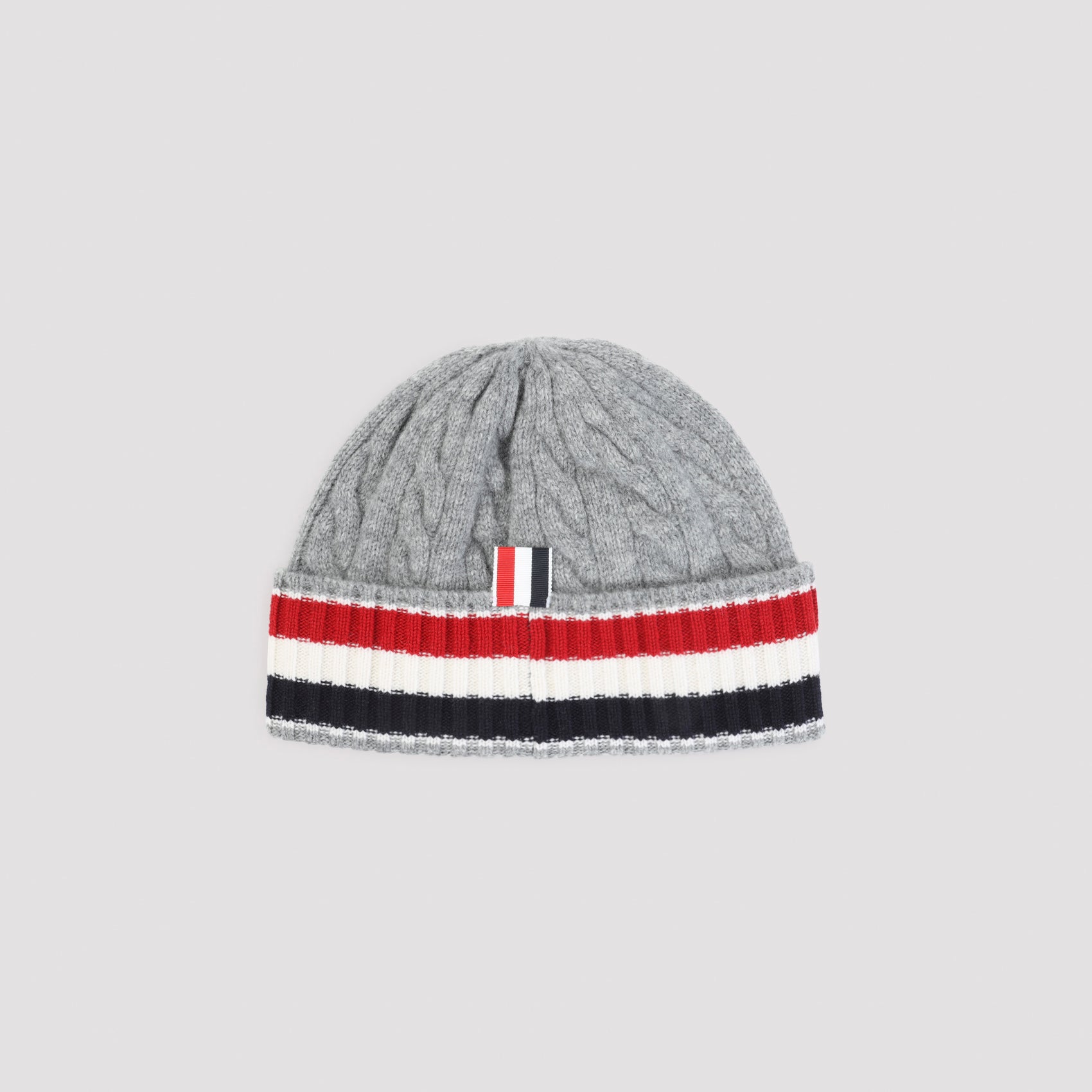 Thom Browne Cable-Knit Beanie Men THOM BROWNE