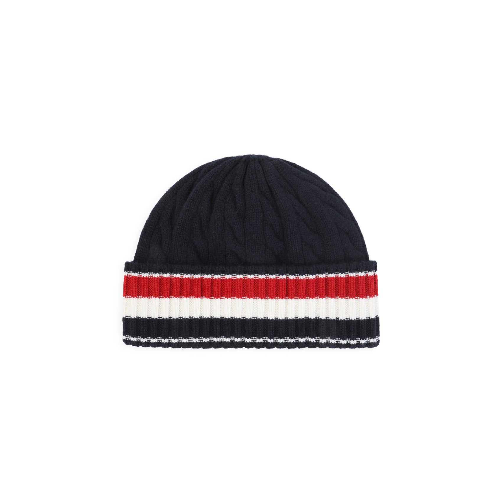 Thom Browne Cable-Knit Beanie Men THOM BROWNE