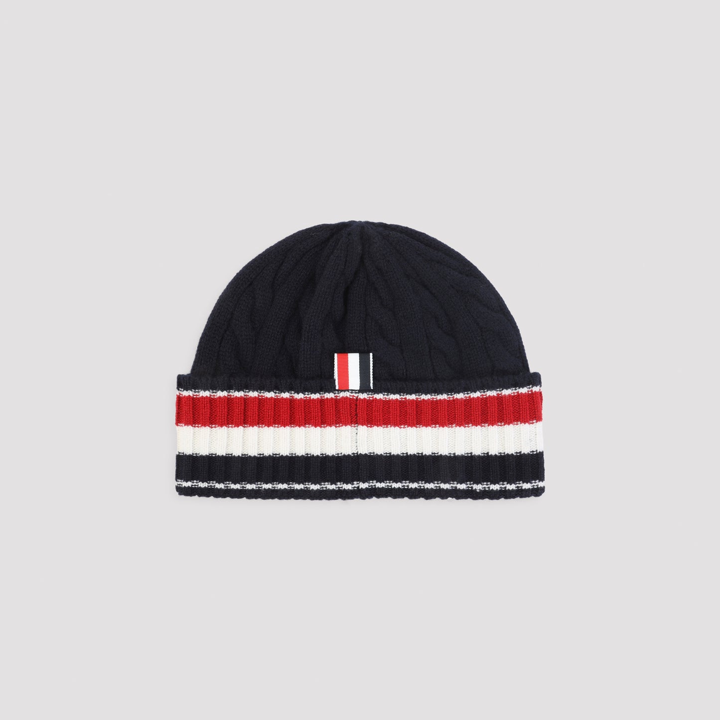 Thom Browne Cable-Knit Beanie Men THOM BROWNE