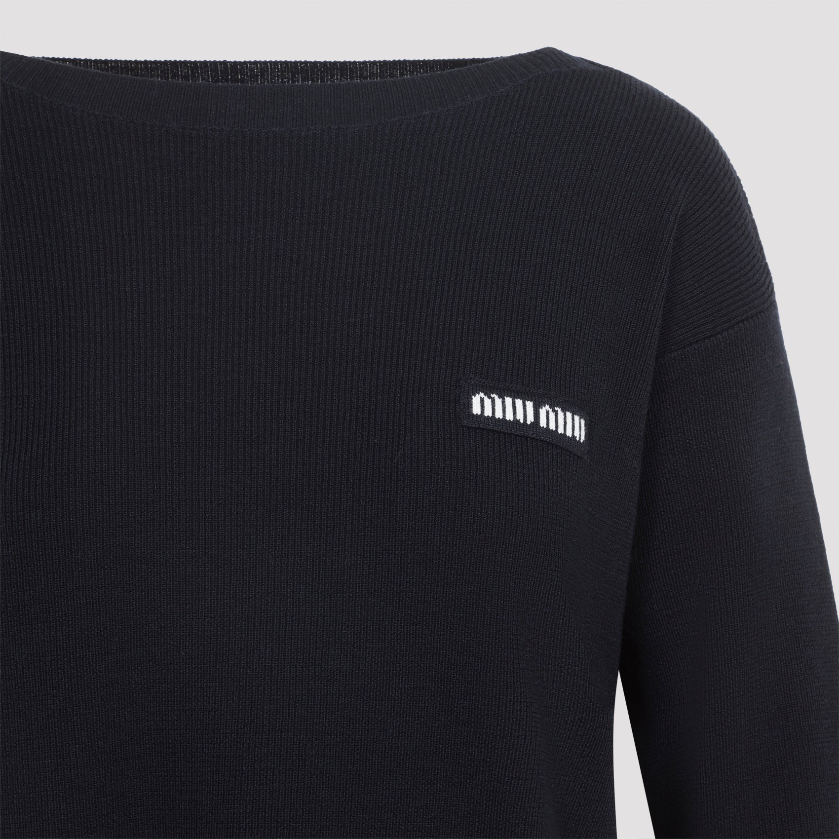 Miu Miu Boat-Neck Sweater Women MIU MIU