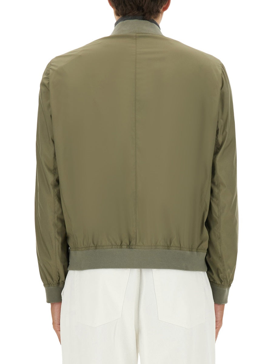 Brunello Cucinelli Men Bomber With Zip BRUNELLO CUCINELLI