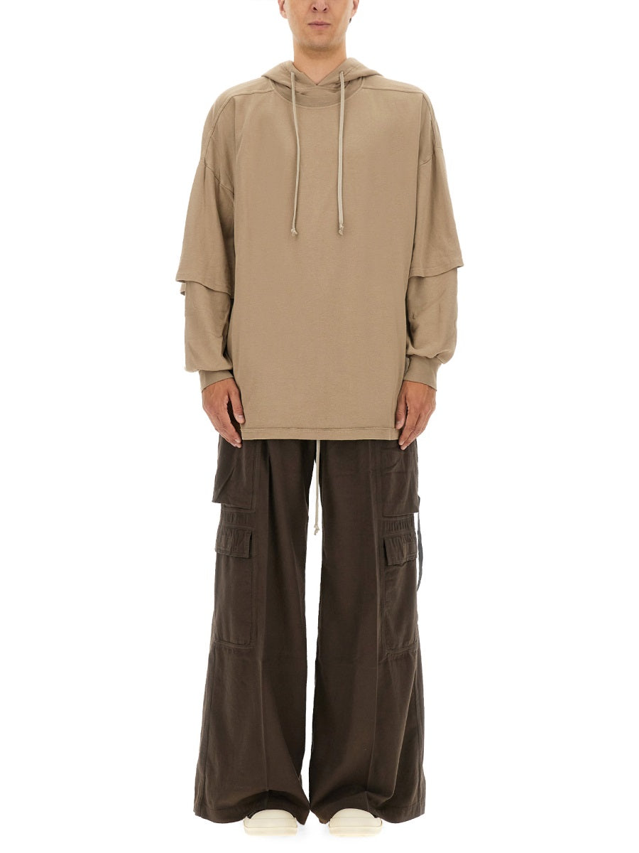 Rick Owens Drkshdw Men "Tommy Hustler" Hoodie RICK OWENS
