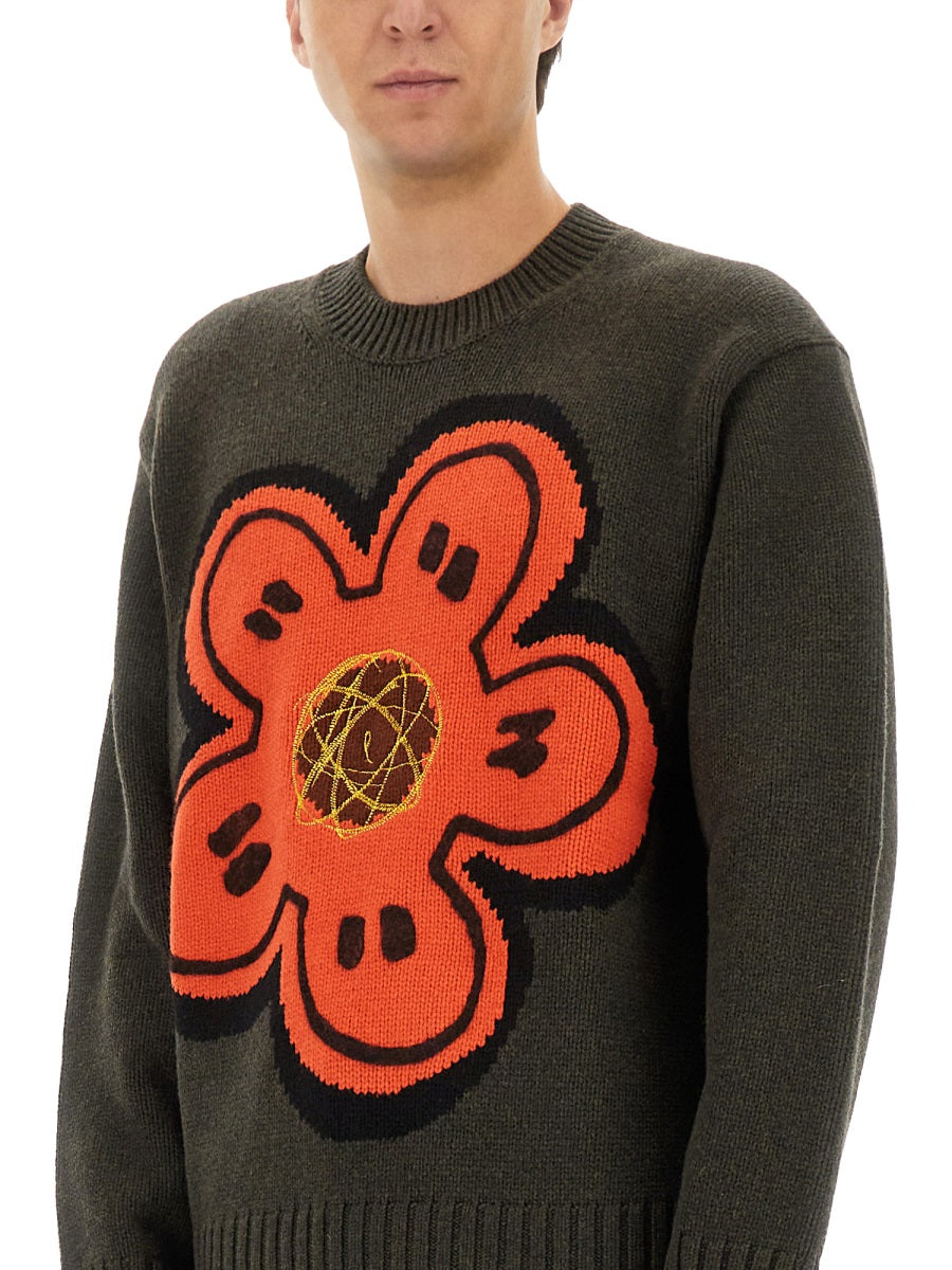Kenzo Men Sweater With "Boke Flower" KENZO