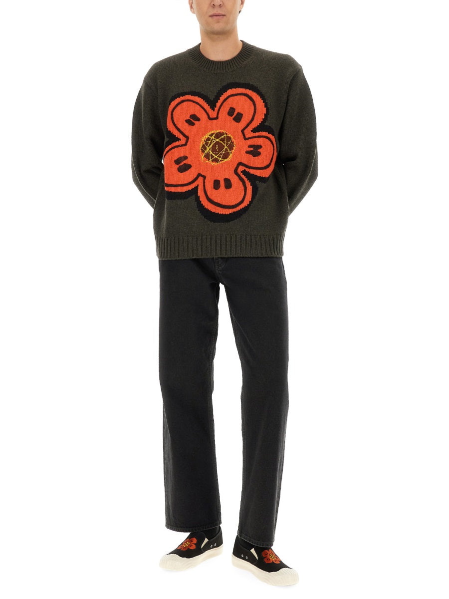 Kenzo Men Sweater With "Boke Flower" KENZO