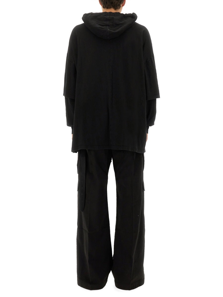 Rick Owens Drkshdw Men "Tommy Hustler" Hoodie RICK OWENS
