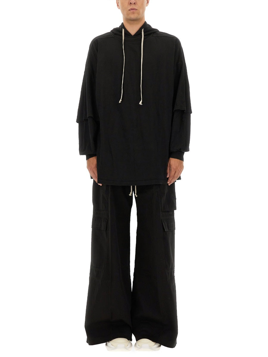 Rick Owens Drkshdw Men "Tommy Hustler" Hoodie RICK OWENS