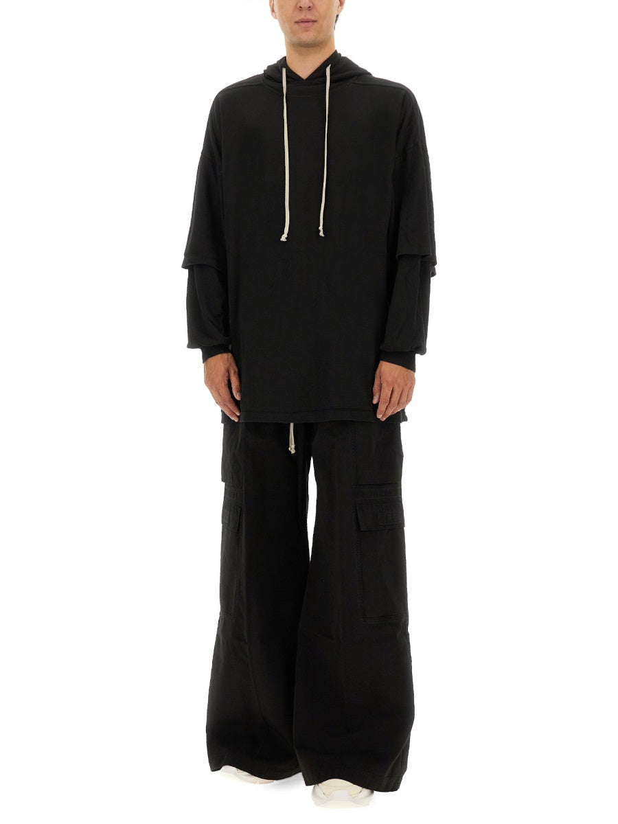 Rick Owens Drkshdw Men "Tommy Hustler" Hoodie RICK OWENS