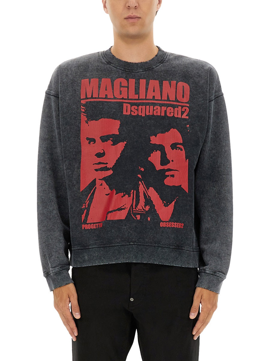 Dsquared Men Sweatshirt With Print DSQUARED2