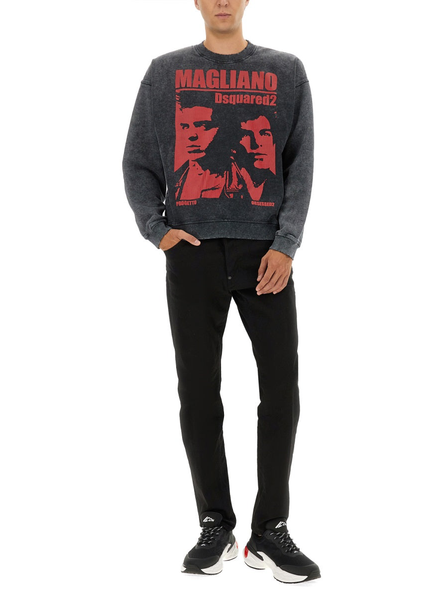 Dsquared Men Sweatshirt With Print DSQUARED2