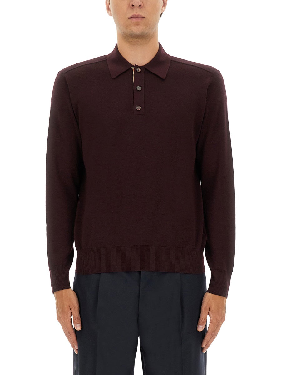 Burberry Men Shirt With Polo Collar BURBERRY