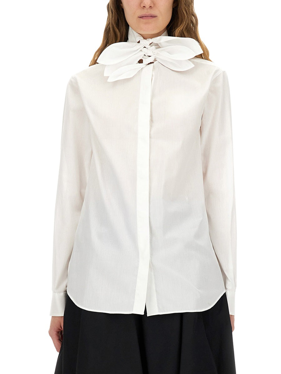 Moschino Women Cotton Poplin Jacquard Shirt MOSCHINO