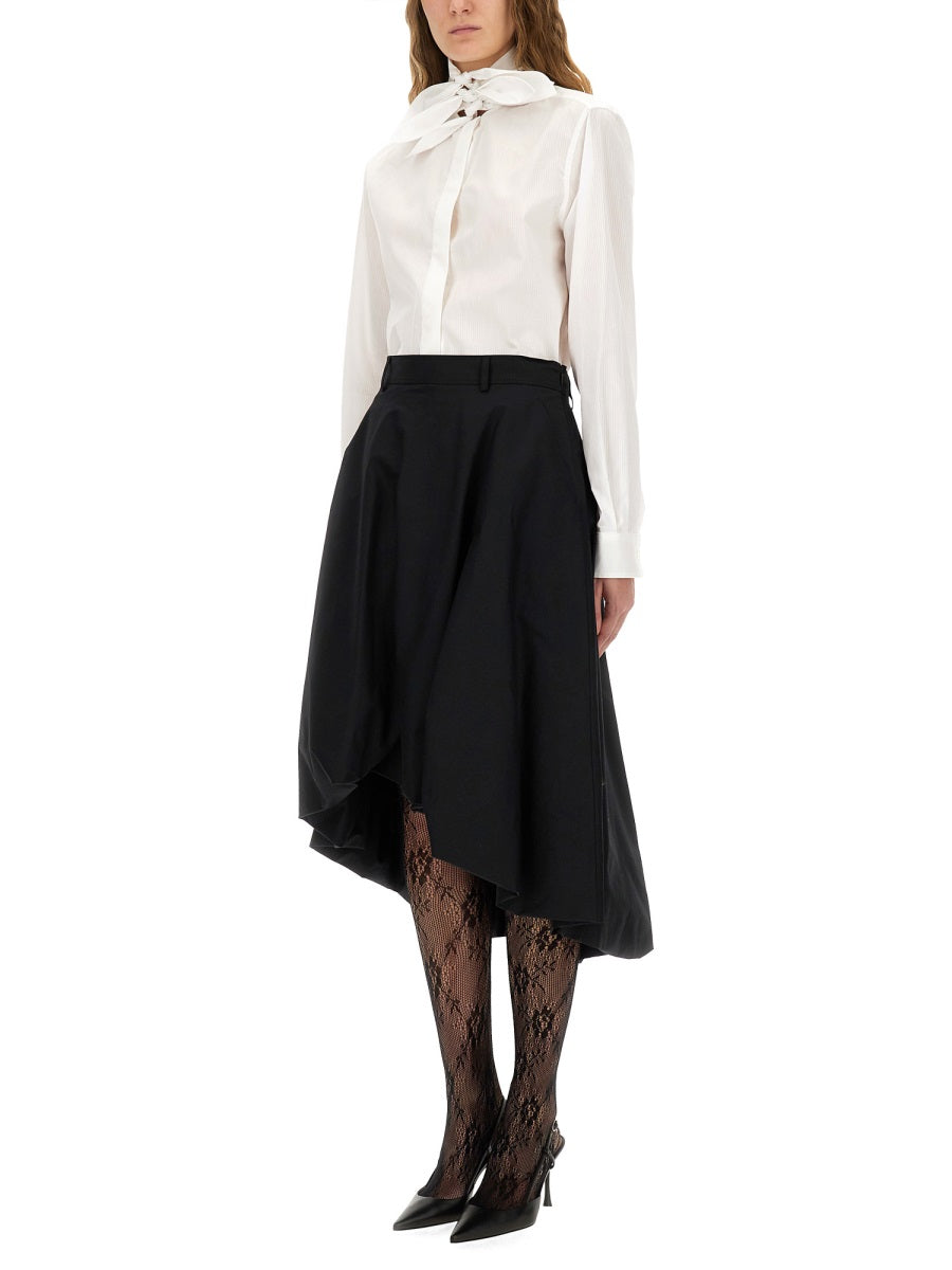 Moschino Women Cotton Poplin Jacquard Shirt MOSCHINO