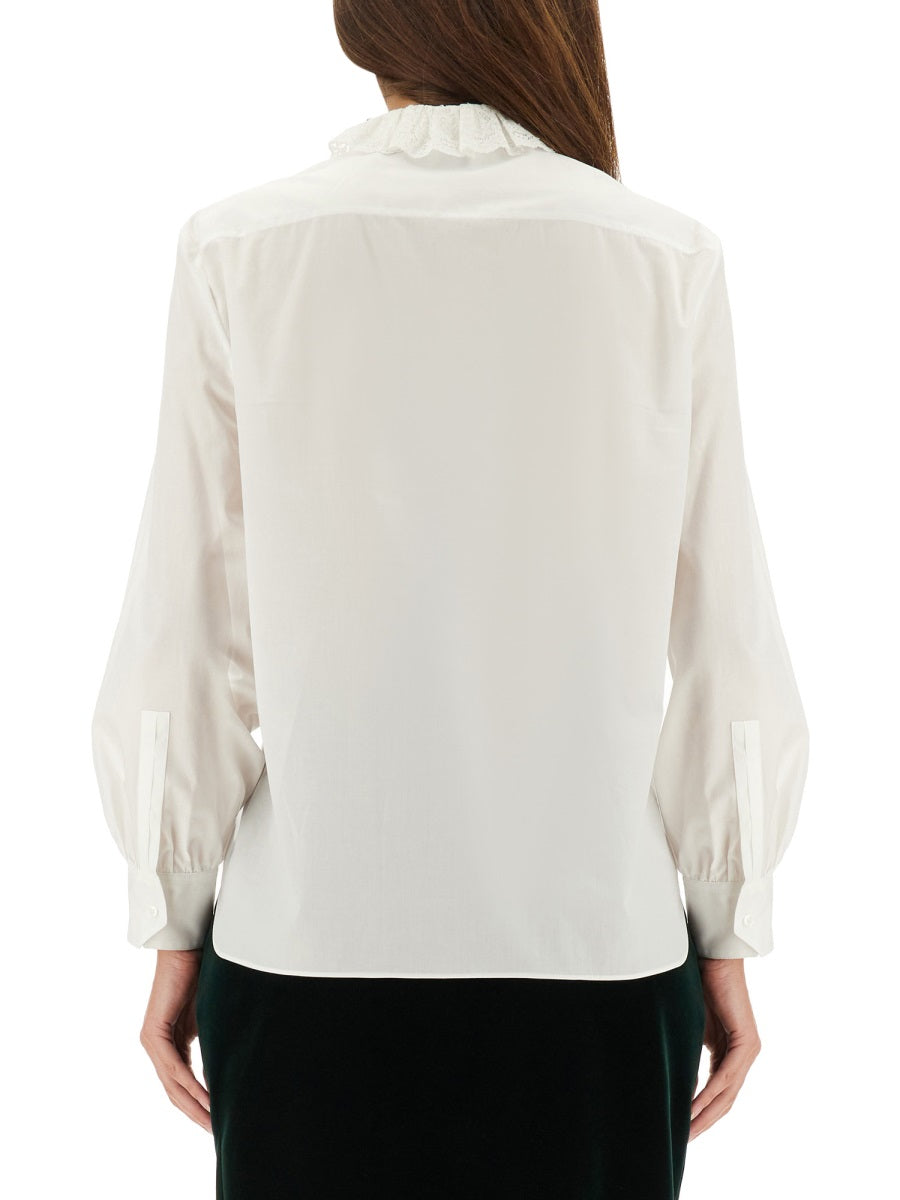 Saint Laurent Women Pierrot Collar Shirt SAINT LAURENT